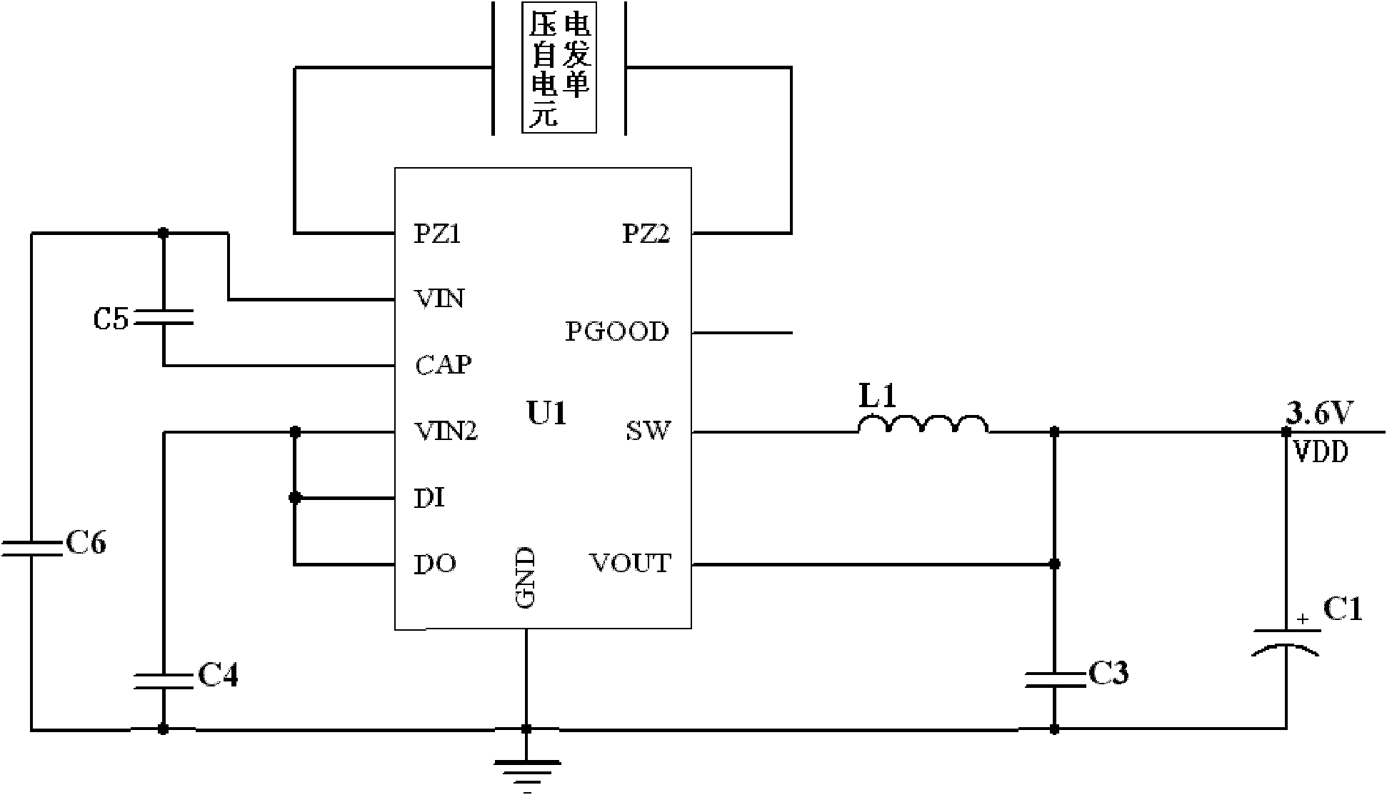 Photovoltaic-vibrational energy based power supply system for wireless sensor network nodes