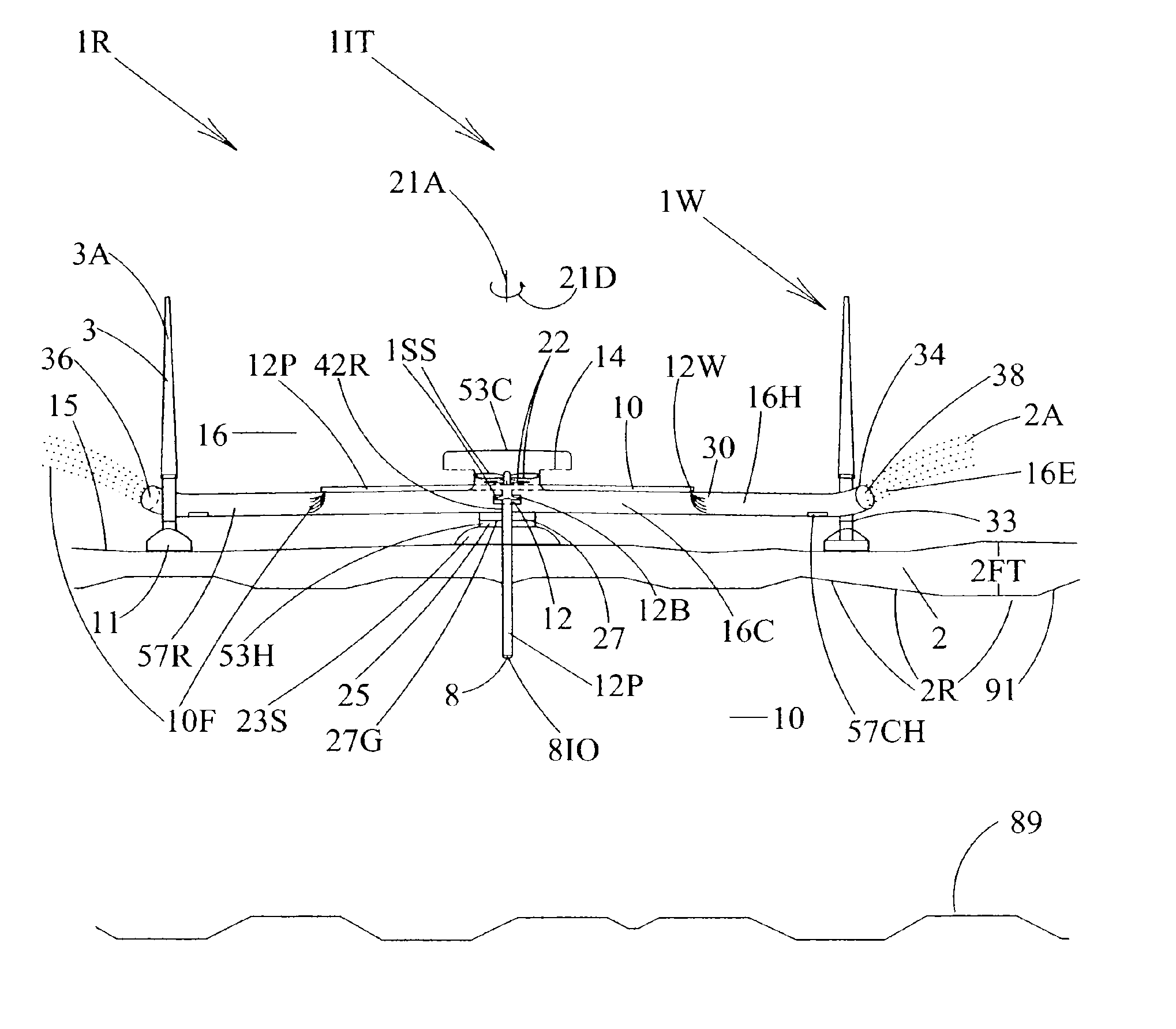 Floating ice sheet based renewable thermal energy harvesting system