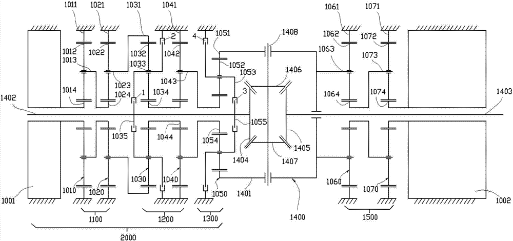 Double-motor coupling drive axle with torque directional distribution function