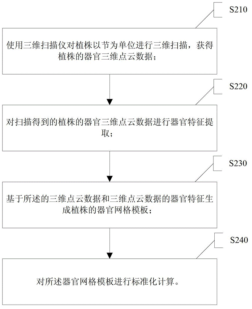 Plant three-dimensional reconstruction method based on image and scanning data