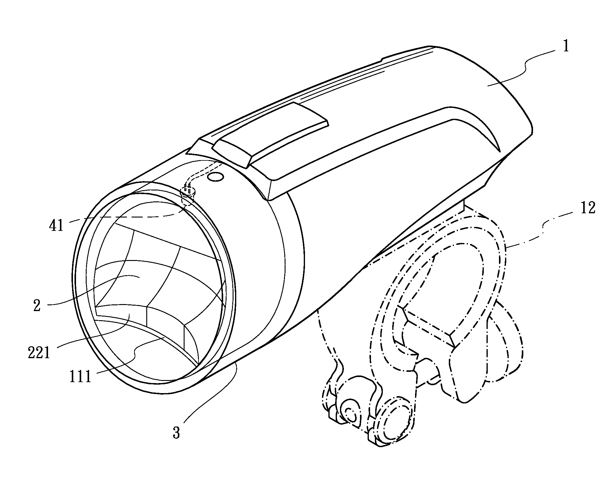 Bicycle illuminator for brightening traffic