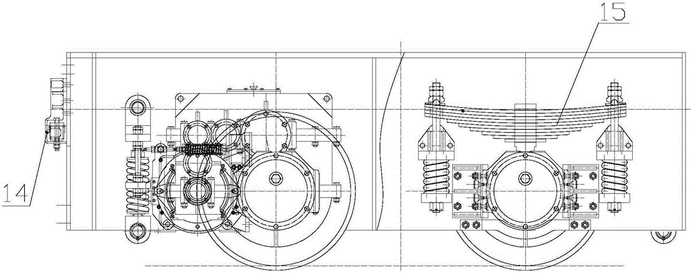 Molten iron tank alignment tractor below blast furnace