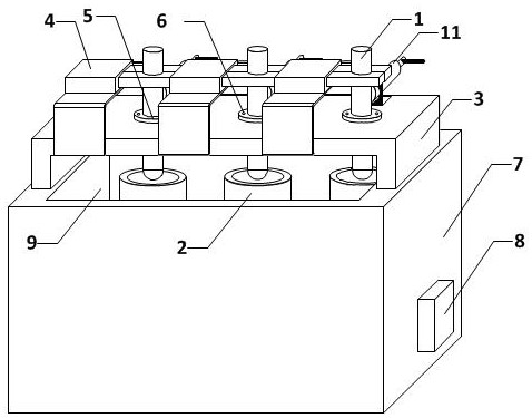 Device and method for testing hardness of semi-solid extrusion abrasive flow