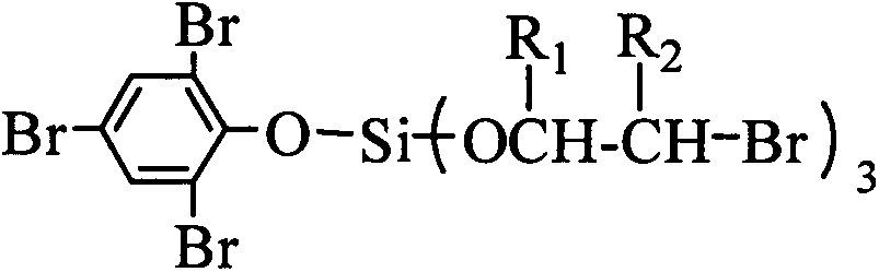 A kind of flame retardant tris(dibromopropyl)tribromophenyl silicate compound and preparation method thereof