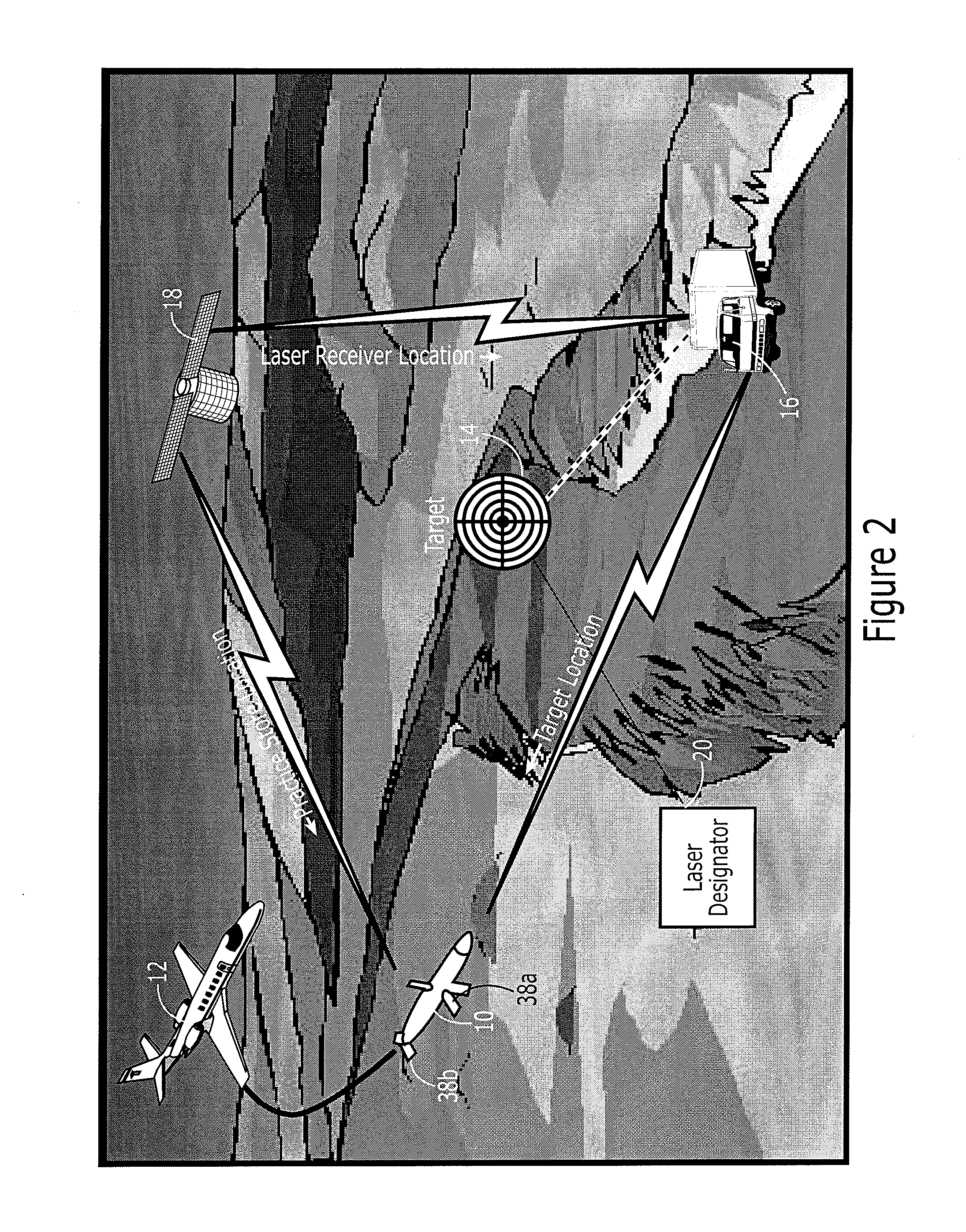 Projectile and associated method for seeking a target identified by laser designation