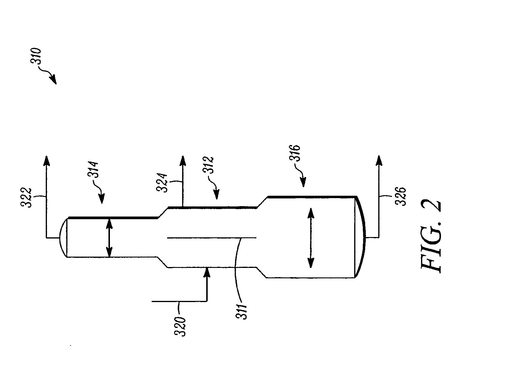 Dividing wall separation in light olefin hydrocarbon processing