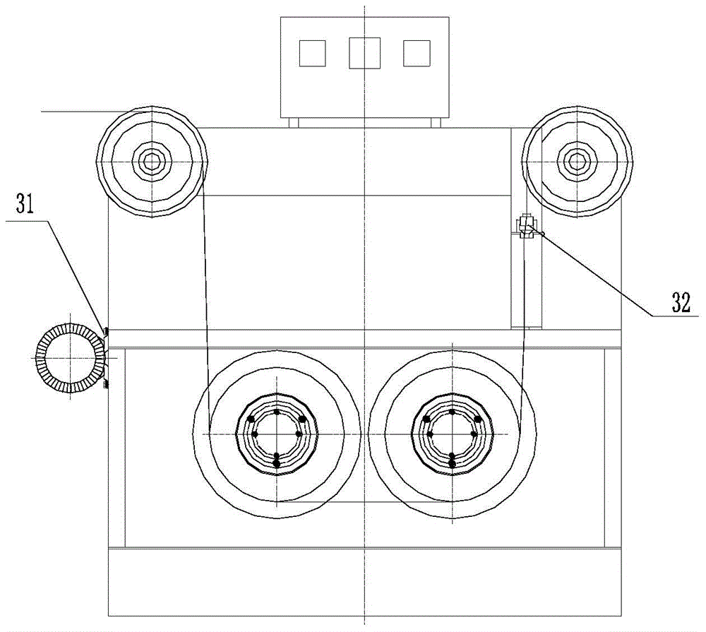 A stainless steel automatic welding wire surface treatment process and its device