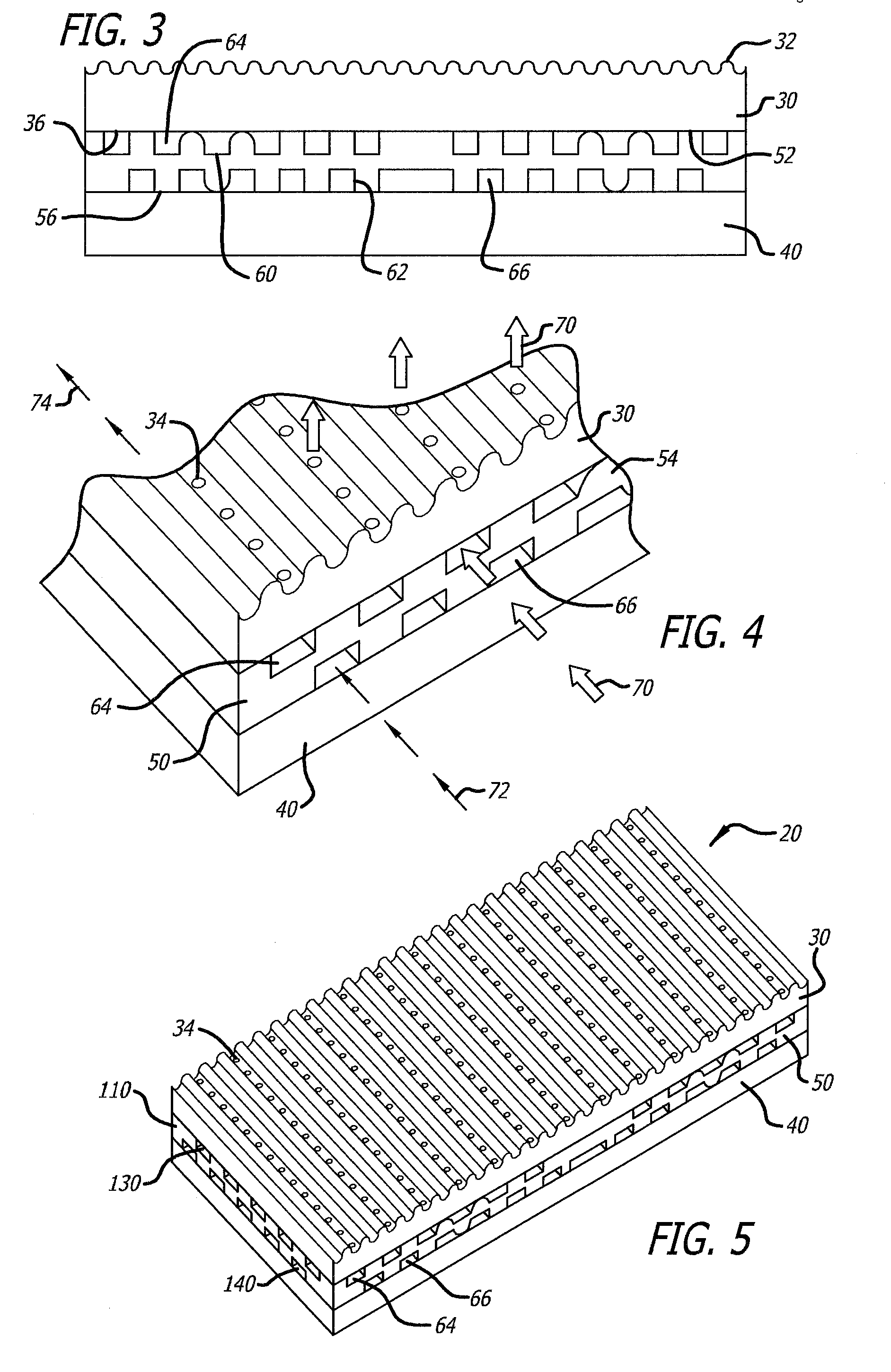 Convection cooled mattress