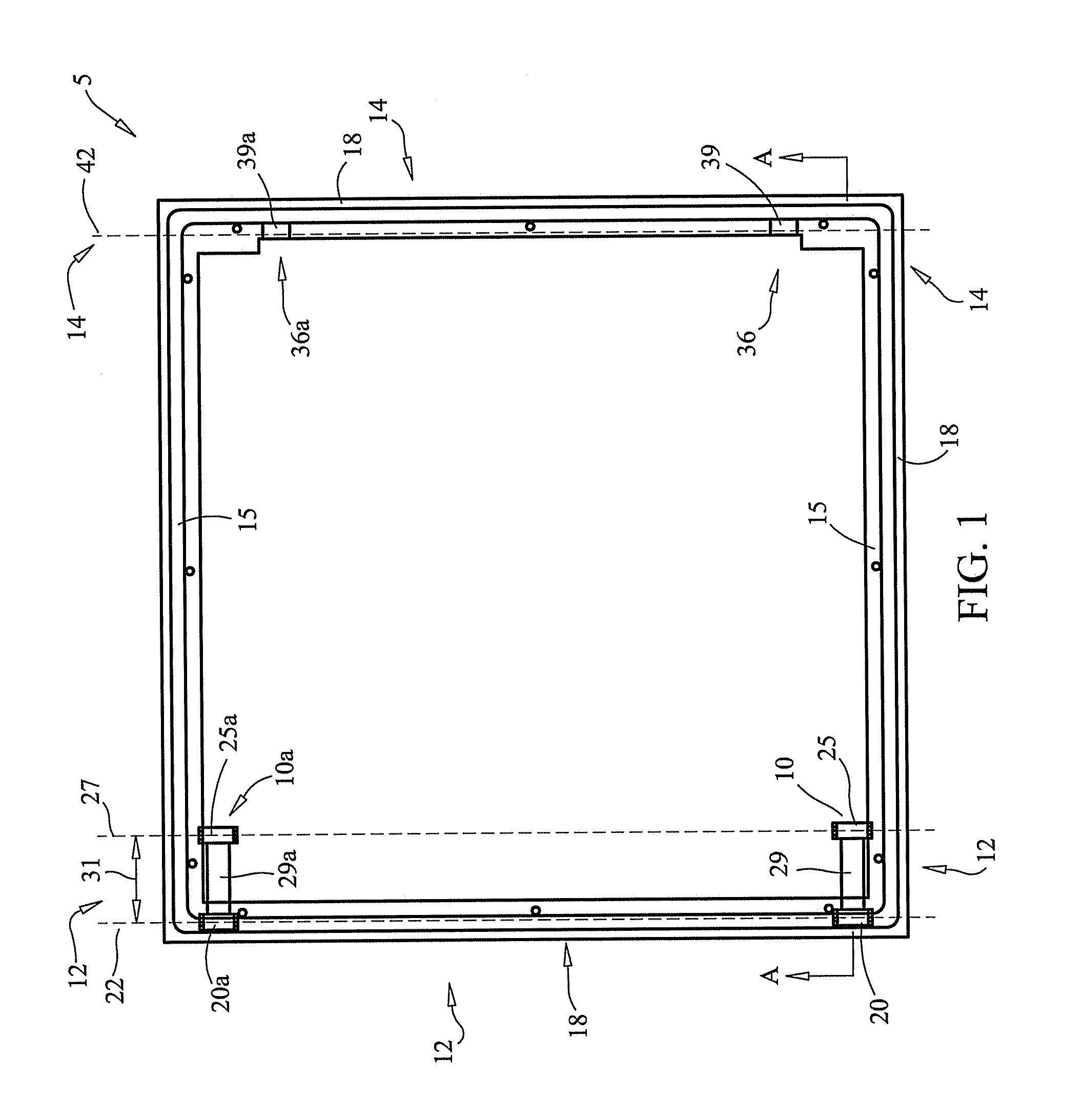 Self-locking door assembly