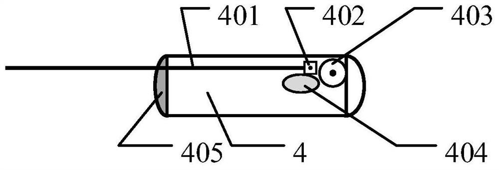 Tunneling device with drilling distance being adjustable and tunneling machine