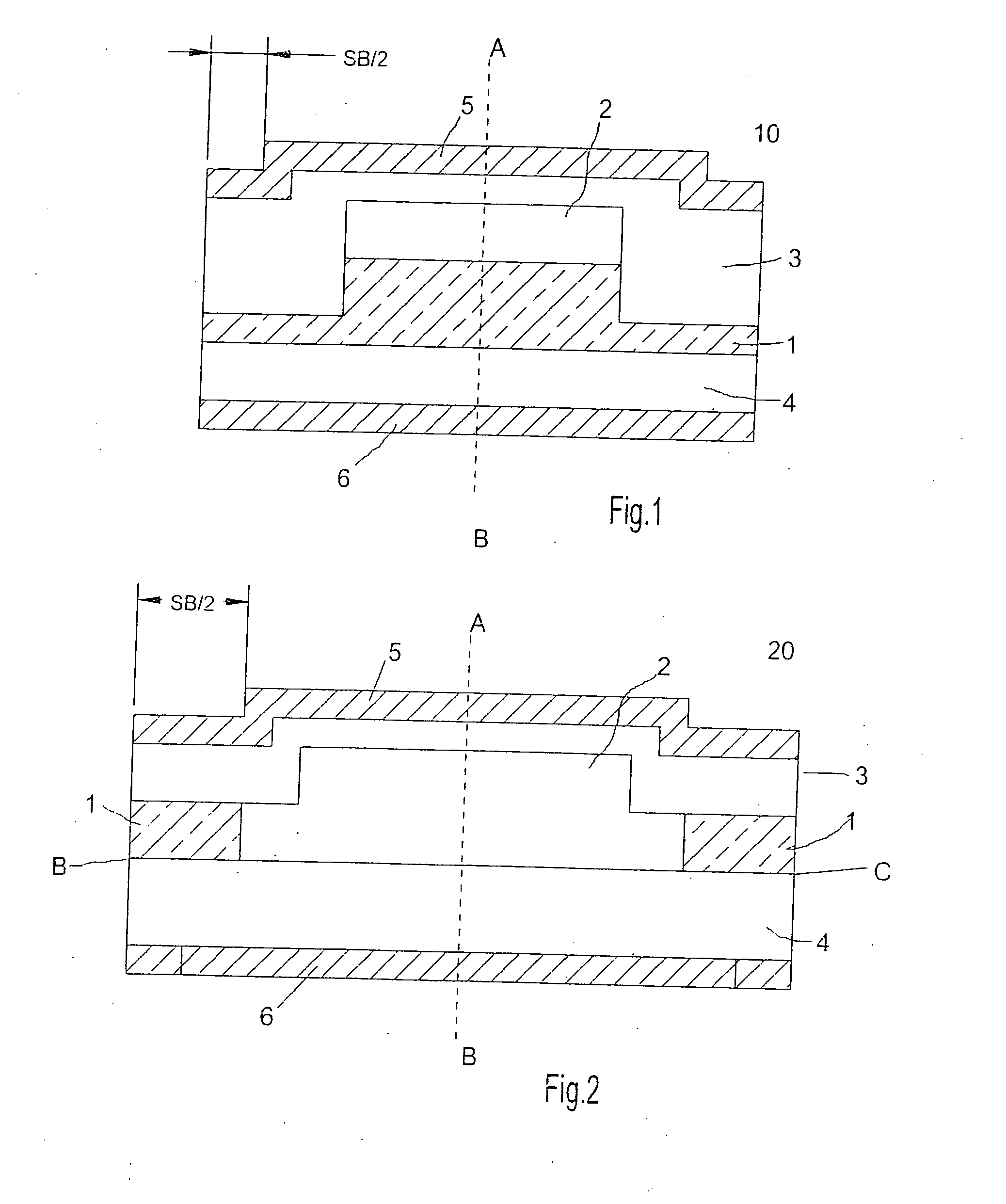 Semiconductor diode and method for the production thereof