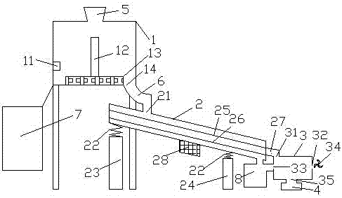 Wheat impurity-removing device