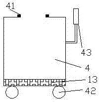 Wheat impurity-removing device