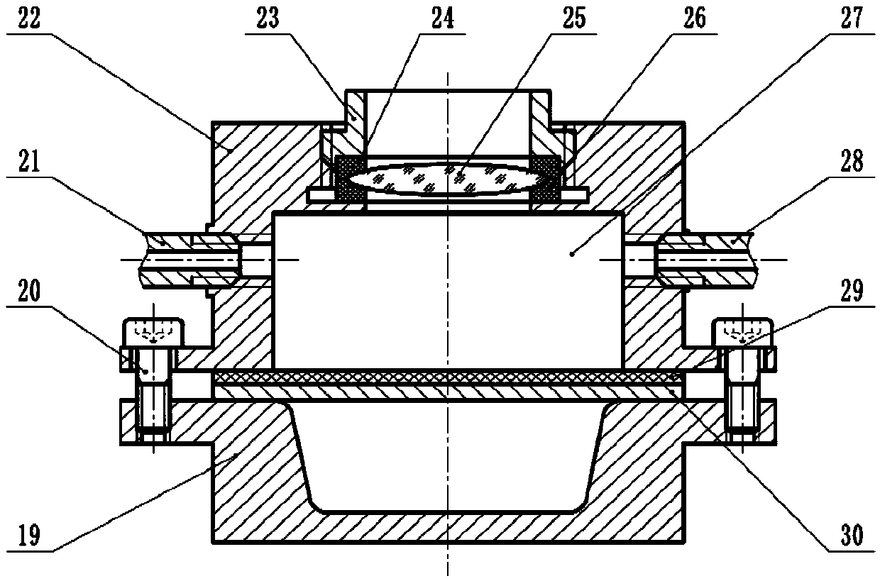 Metal sheet shock wave forming method and device