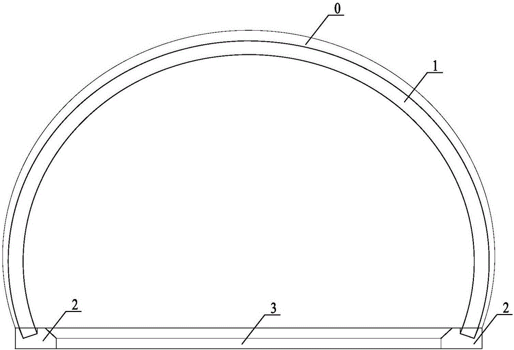 Full-section prefabricated lining structure for drilling and blasting method tunnel and construction method