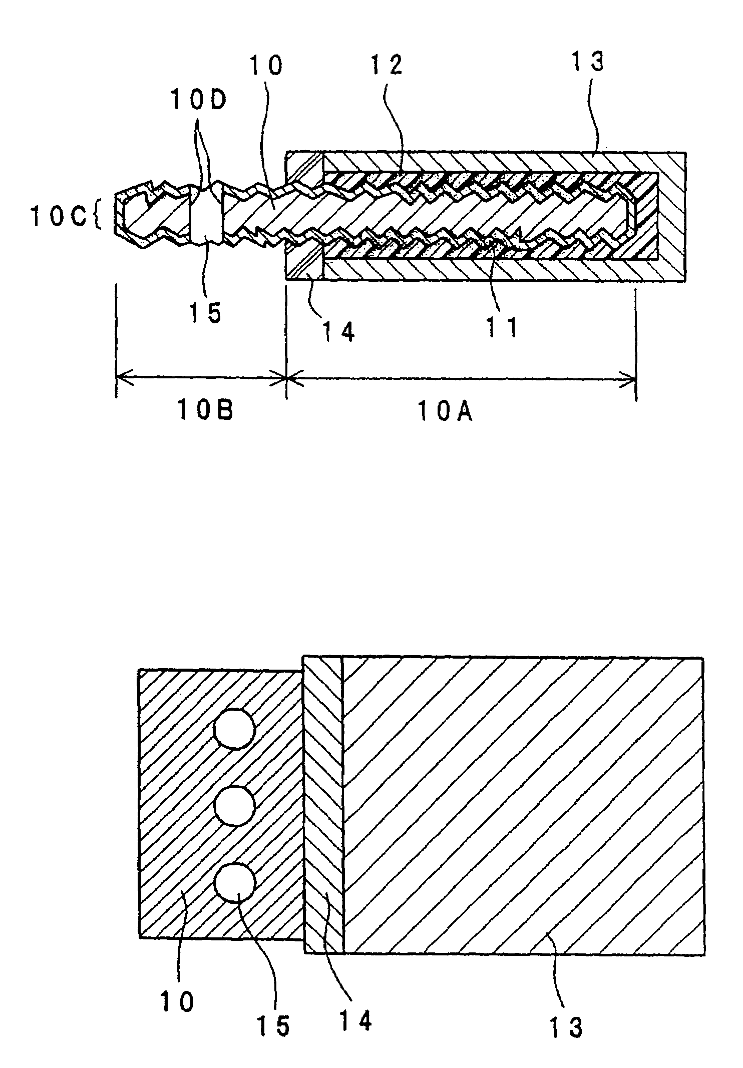 Capacitor and method for producing the same, and circuit board with a built-in capacitor and method for producing the same