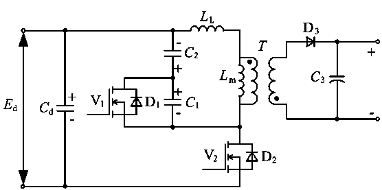 Fly-back electric power converter topological structure and control method thereof