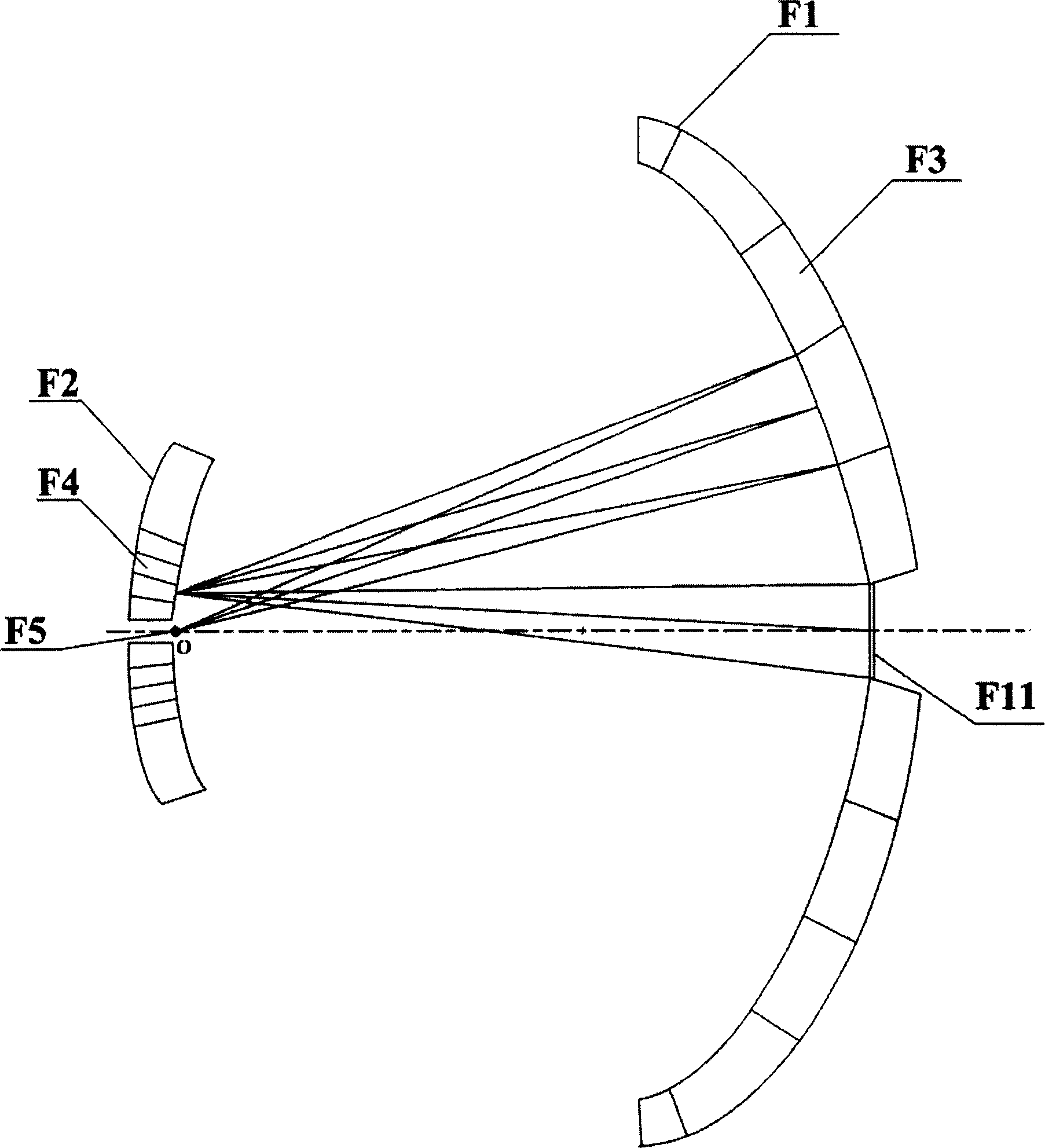 Lighting system based on reflective compound eye