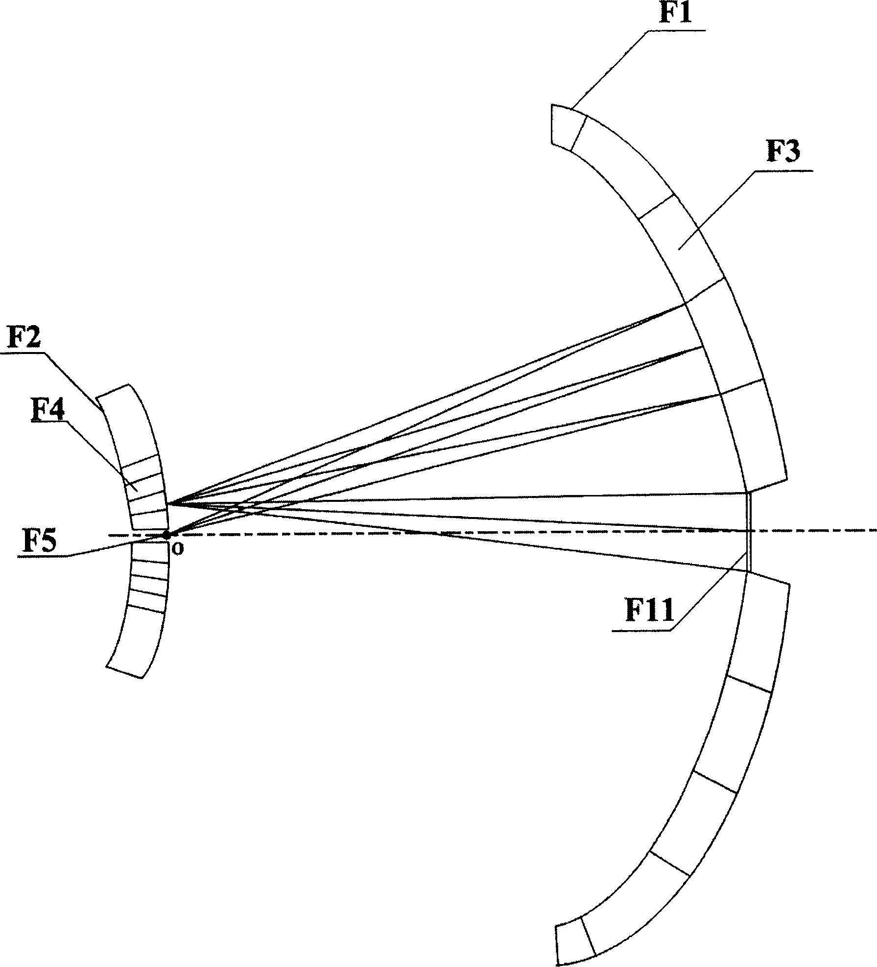 Lighting system based on reflective compound eye