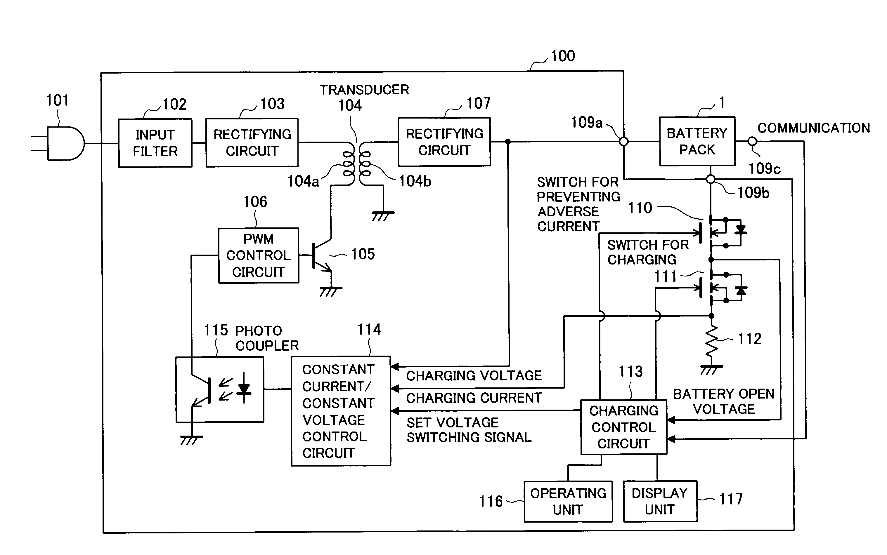 Charging apparatus and charging method