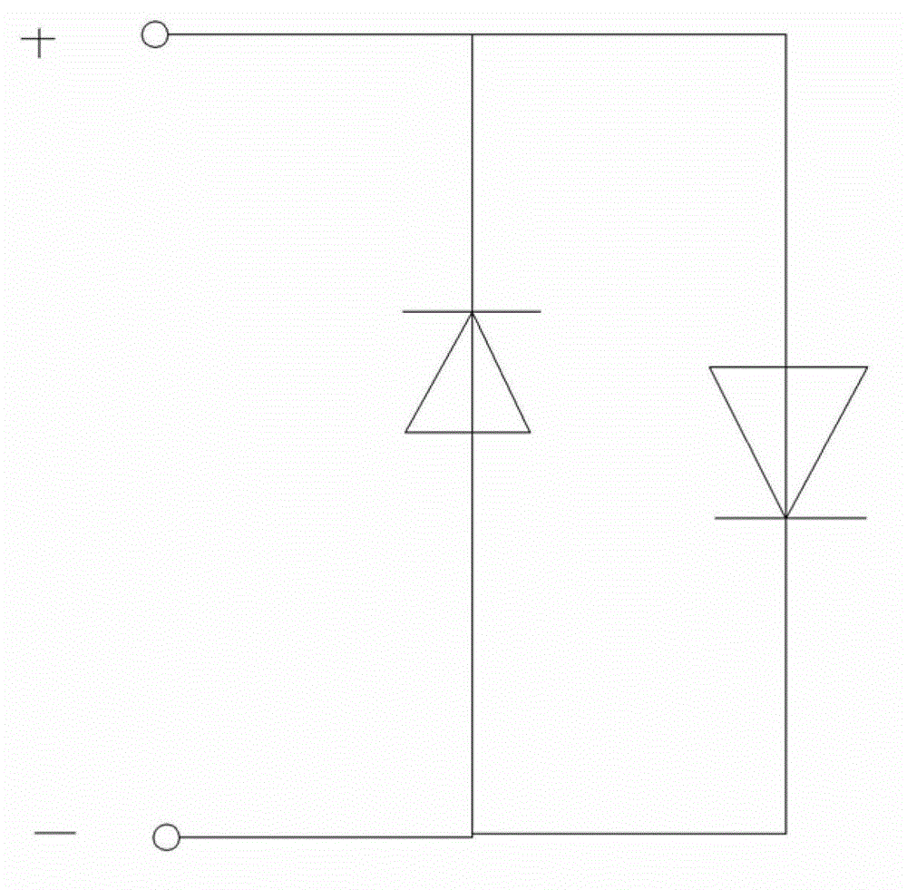 Structure of light-emitting diode structure for improving electrostatic protection and manufacturing method of same