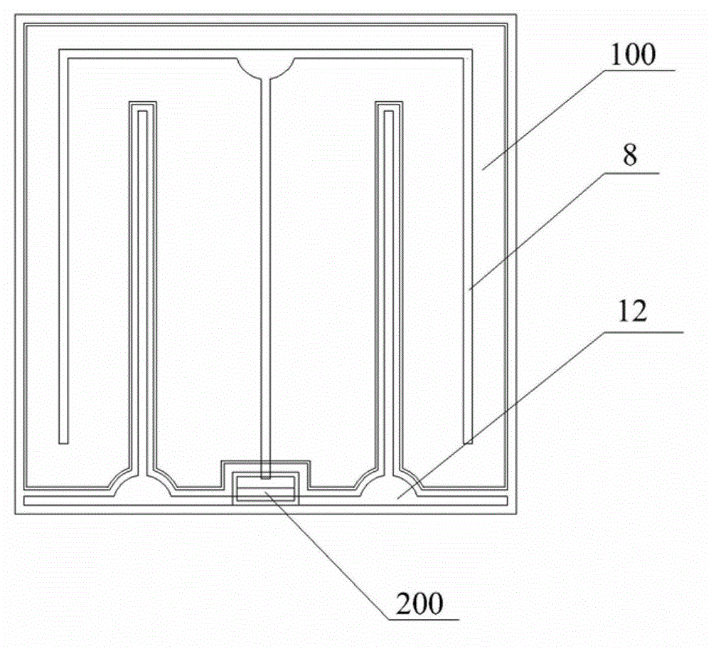 Structure of light-emitting diode structure for improving electrostatic protection and manufacturing method of same