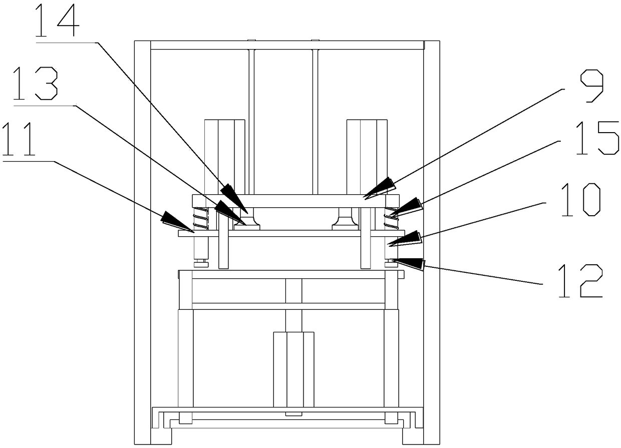 Broken material rubber plate forming machine