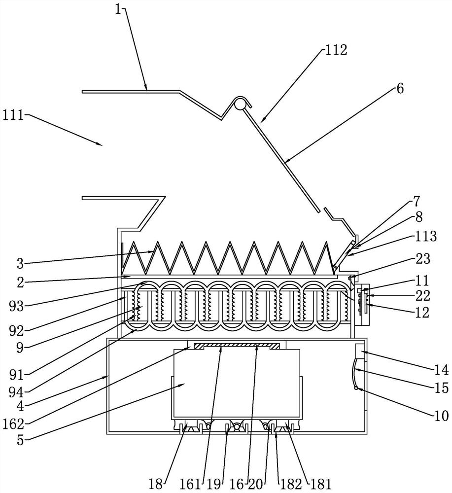 Air filtering device of automobile air conditioner and using method thereof