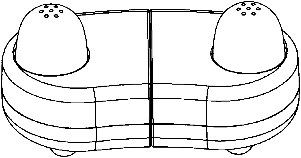 Abdominal external hernia and communicating hydrocele rehabilitation treatment instrument