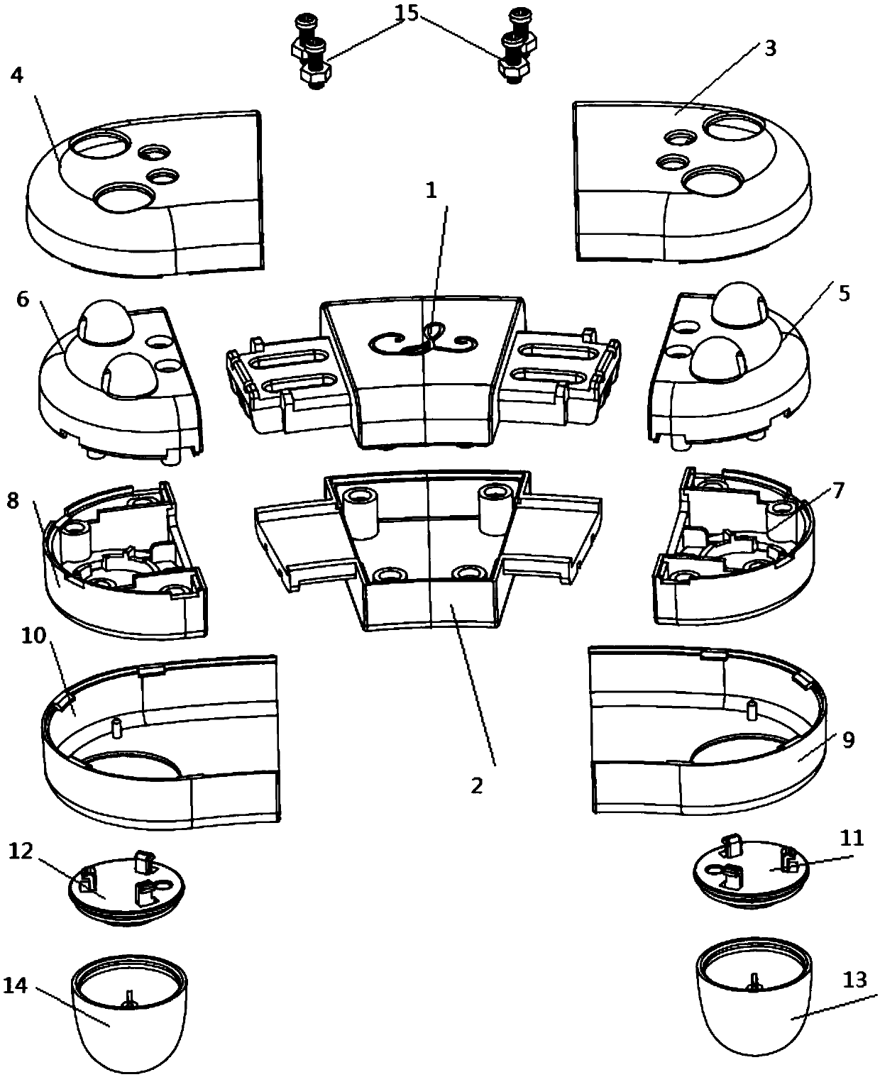 Abdominal external hernia and communicating hydrocele rehabilitation treatment instrument