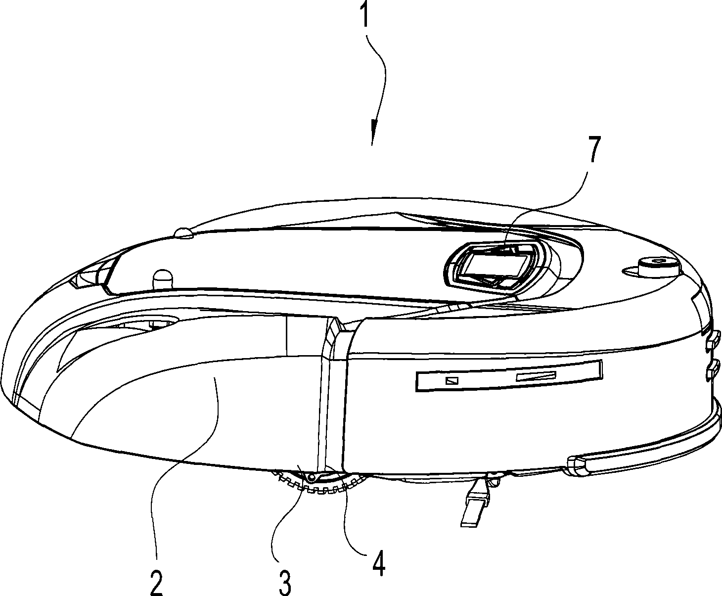 Automatically moving floor-treating device