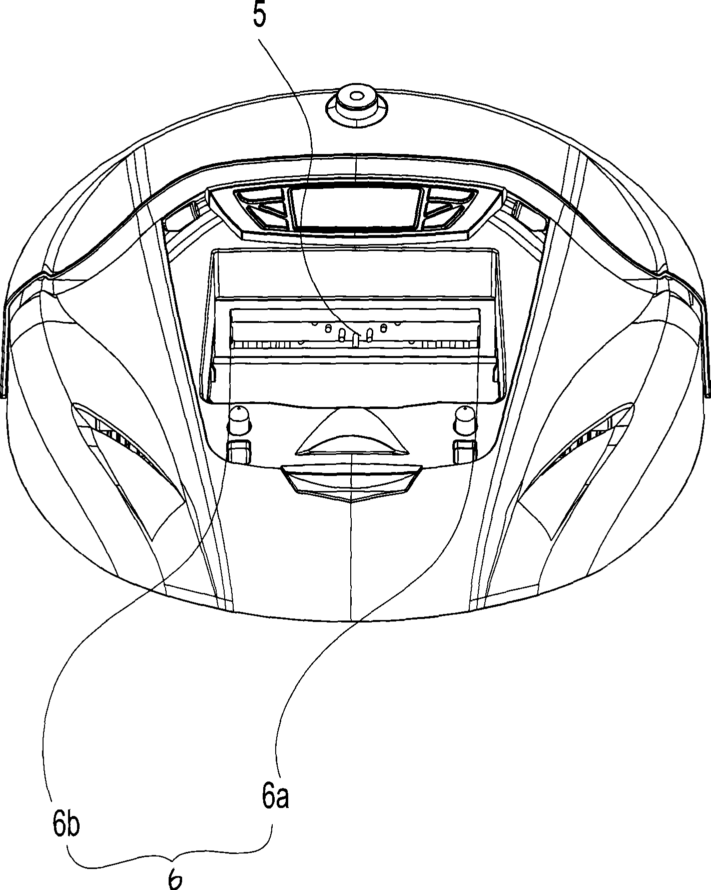 Automatically moving floor-treating device