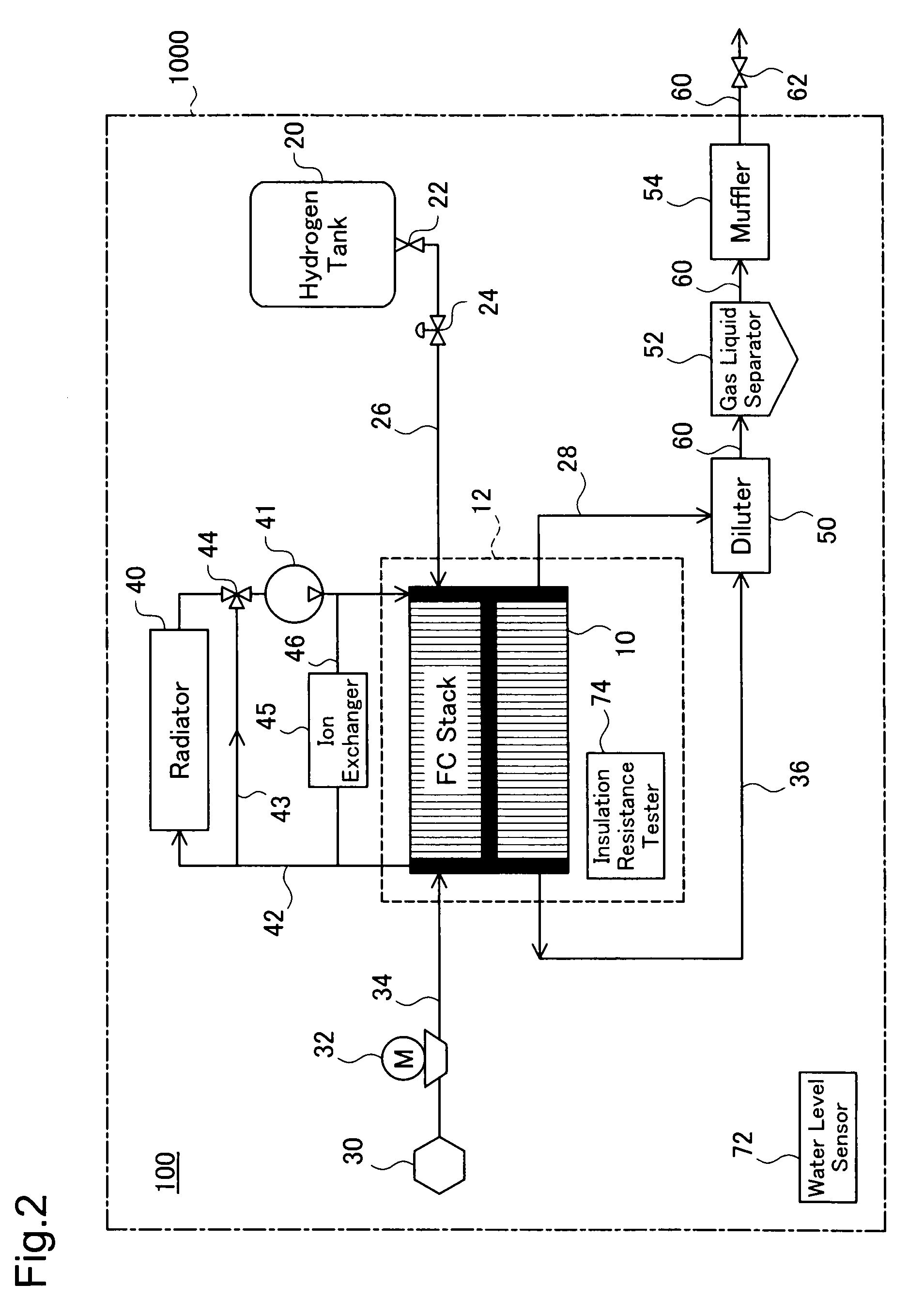 Mobile body mounted with fuel cell