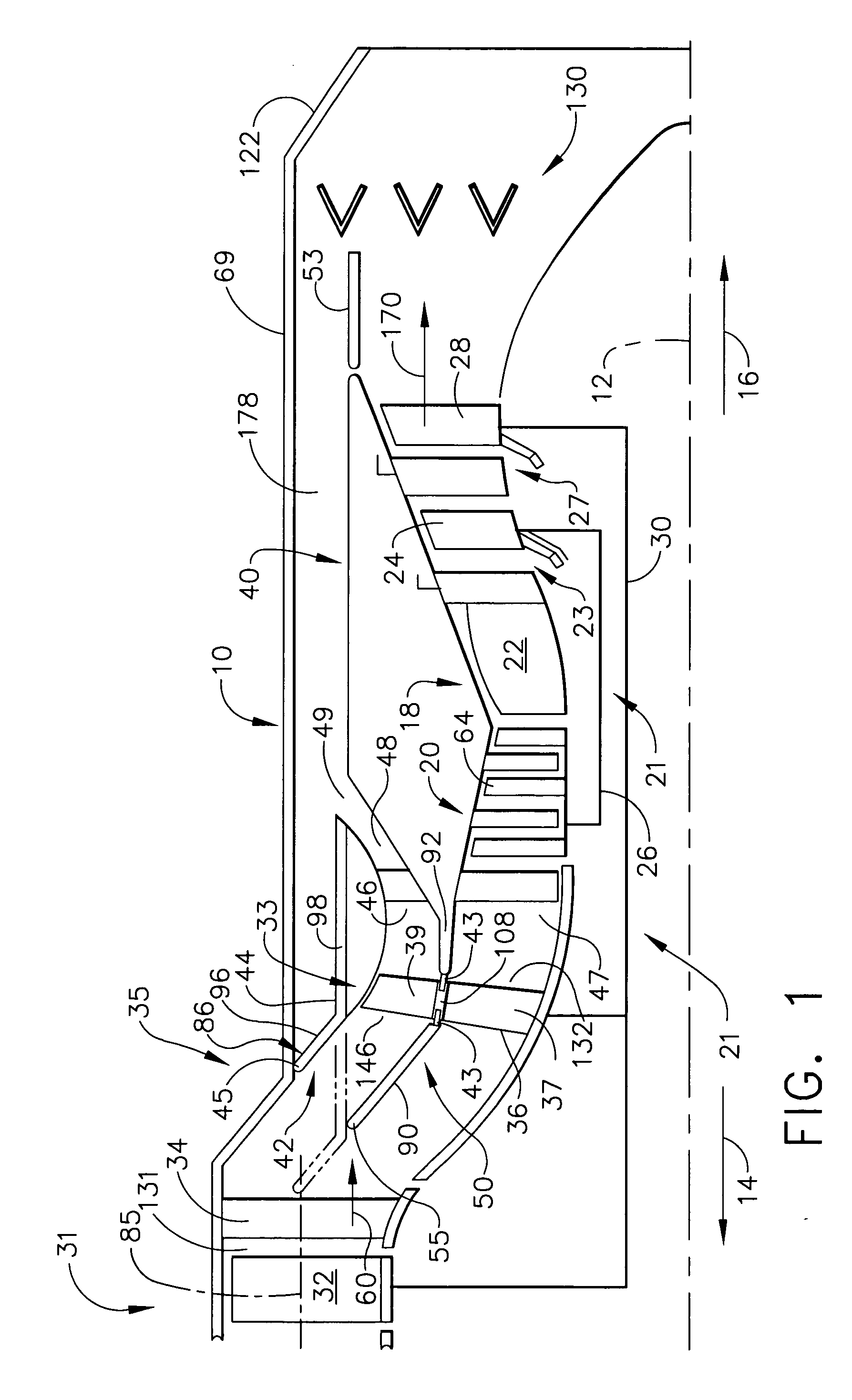 Gas turbine engine with variable pressure ratio fan system