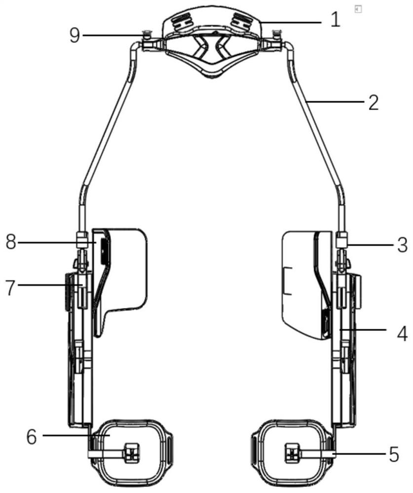 Wearable power-assisted exoskeleton robot