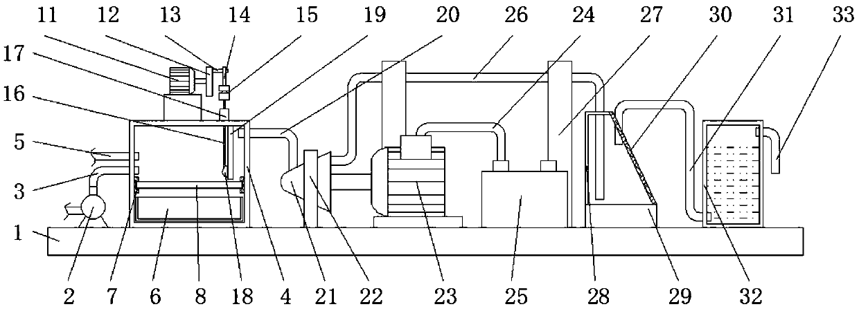 Industrial combustion coal gas filtering and purification device