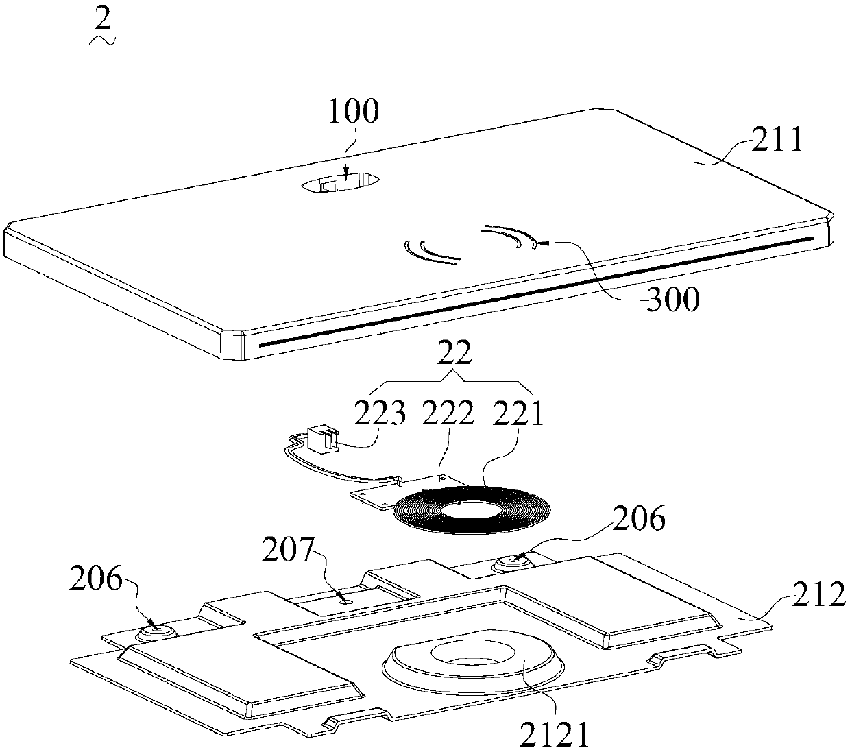 Detachable support assembly and display