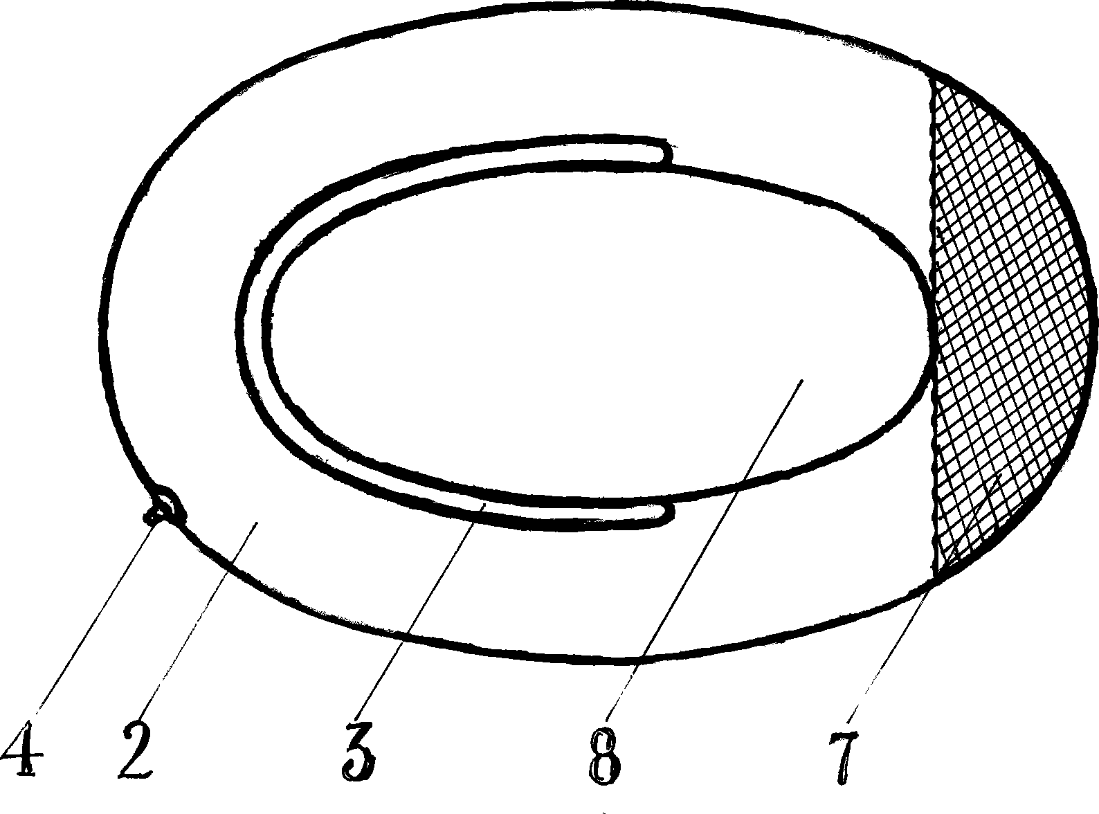 Bedpan capable of supporting buttocks and waist of clinical patient by inflating