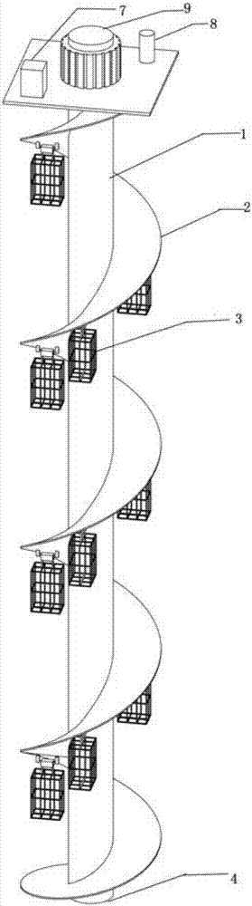 Multi-tower-plate stream distribution in-diffusion vertical plug-flow photocatalysis reactor