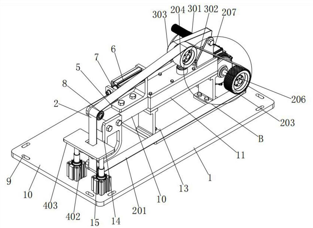 Belt sander with polishing angle adjusting function and using method thereof