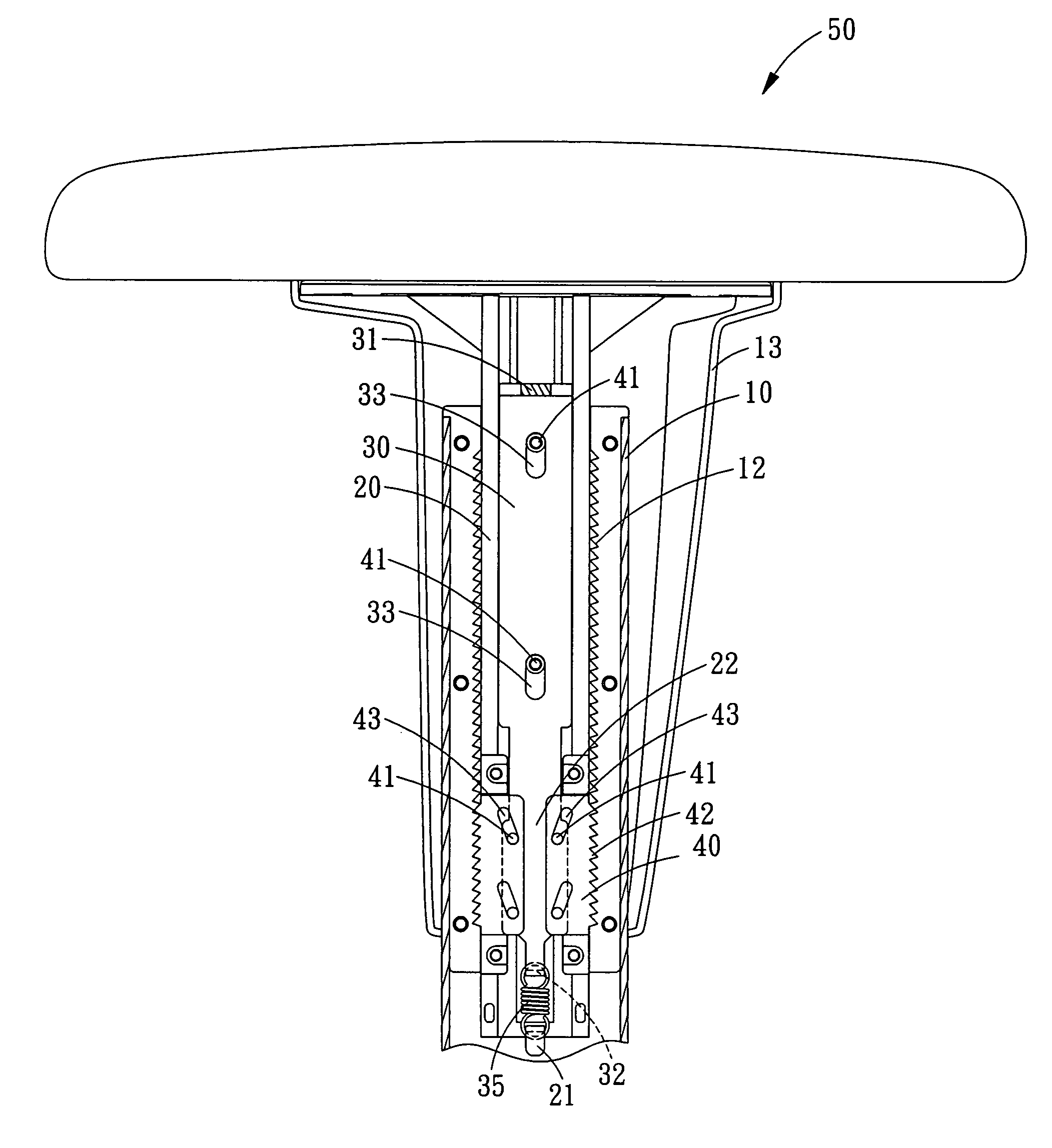 Armrest adjustment mechanism