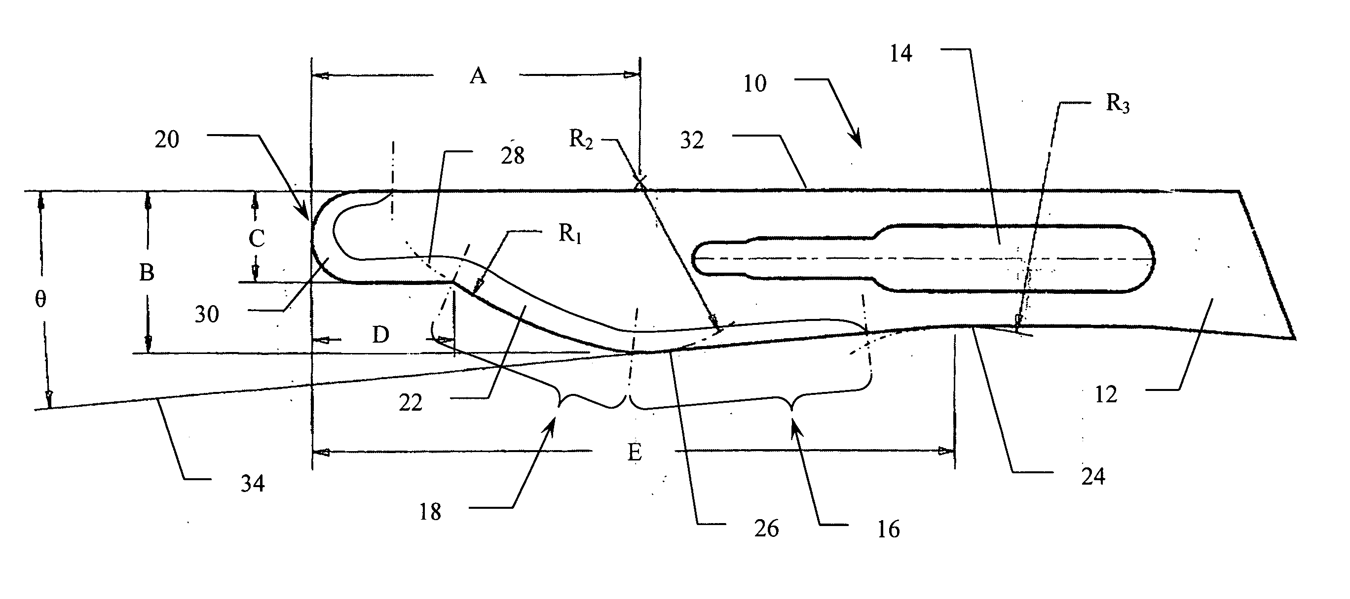 Combination scalpel blade