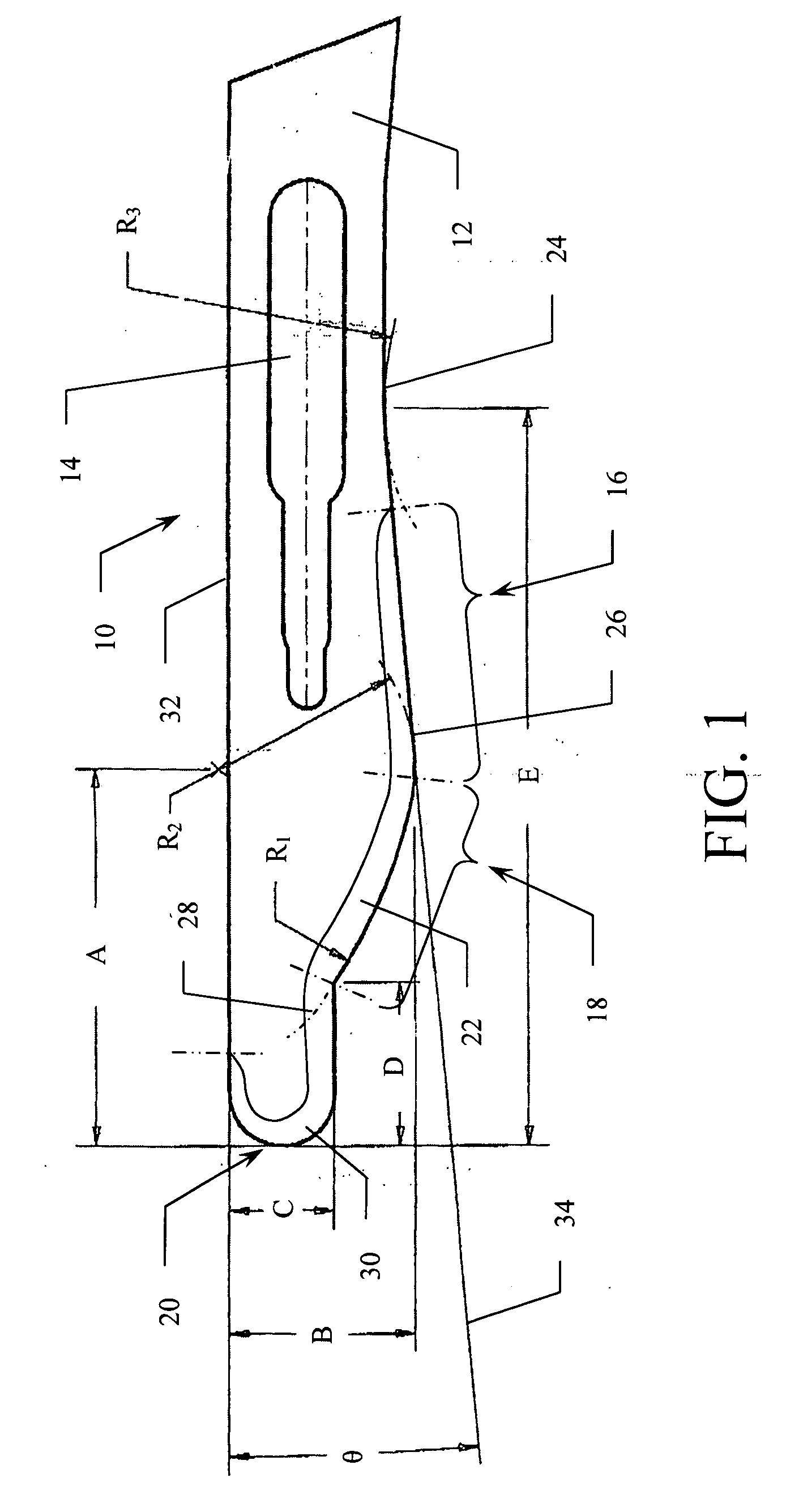 Combination scalpel blade