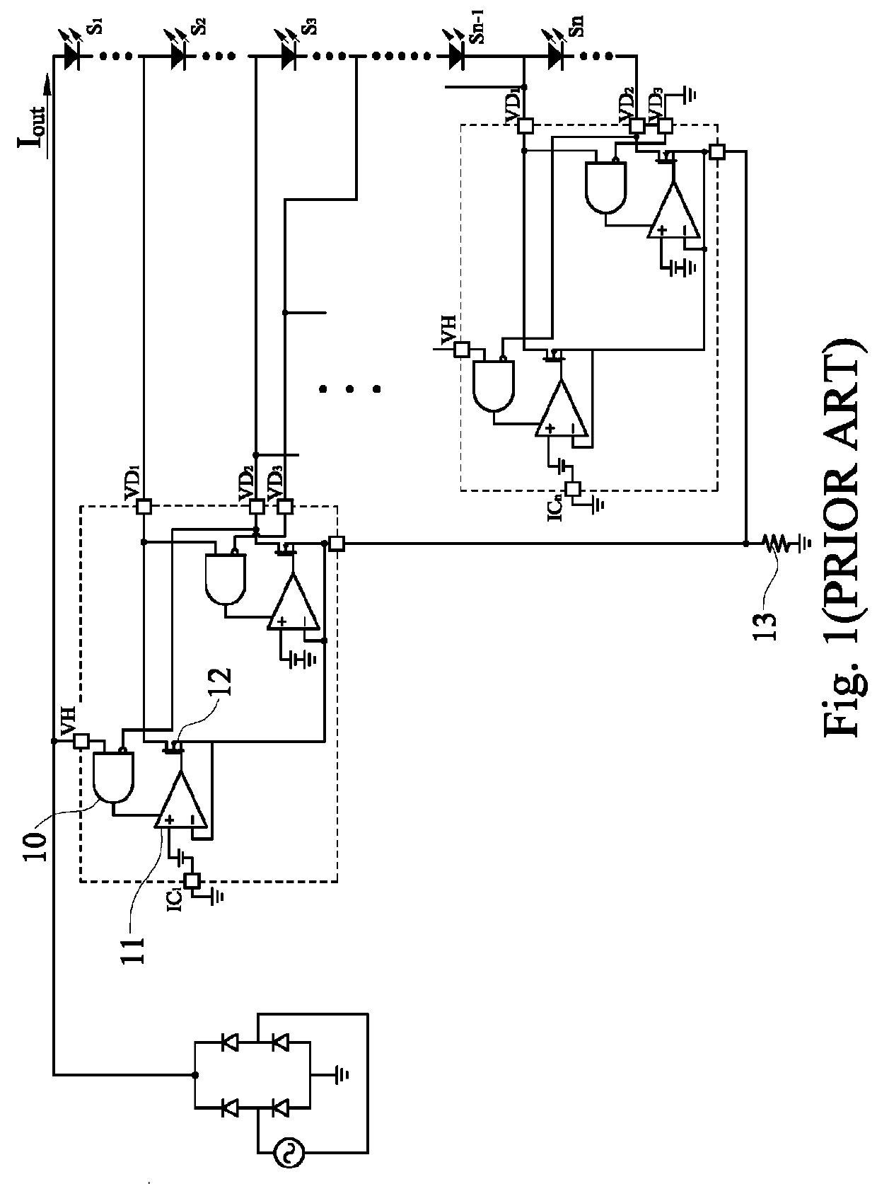 High performance linear LED driving circuit