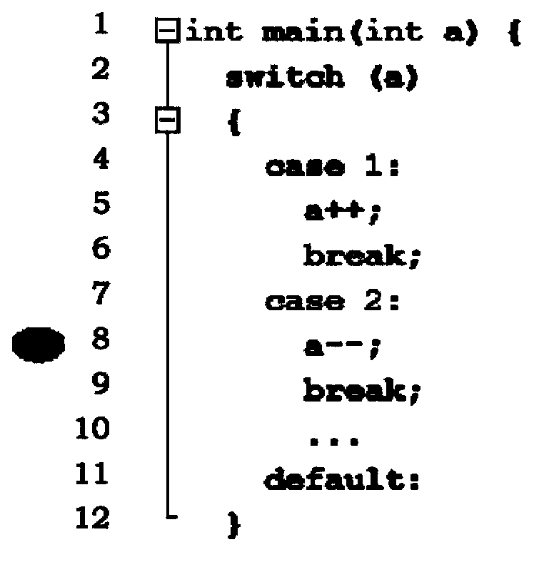 Code dynamic switching method and system for debugging process