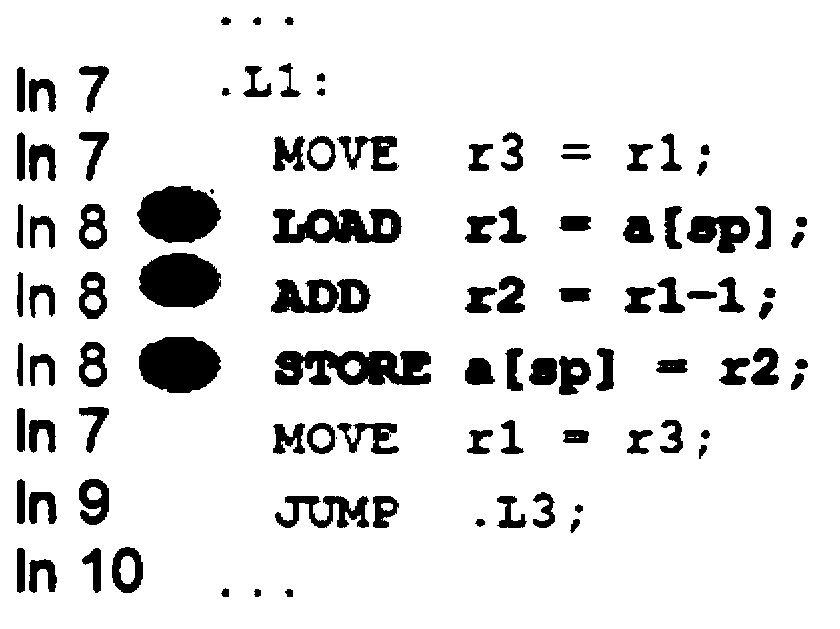 Code dynamic switching method and system for debugging process