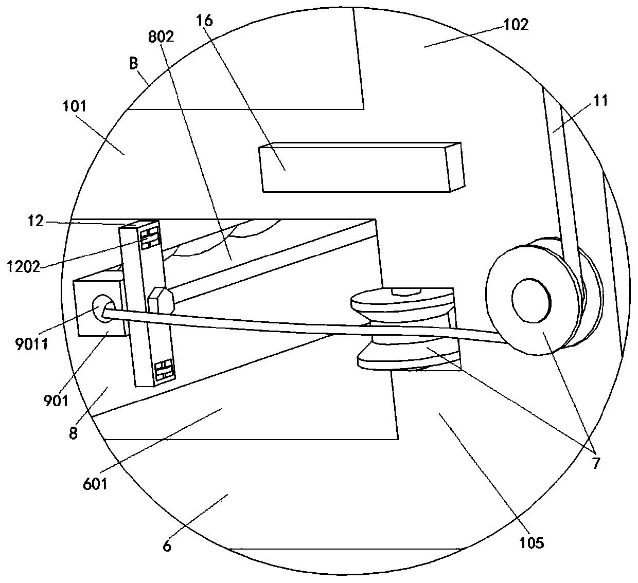 Rain-proof transfer frame for forklift