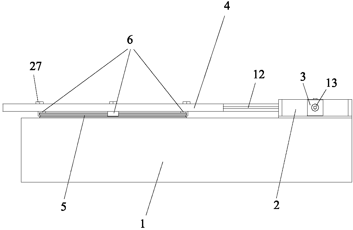 Double-shake table model test device capable of independently providing single DOF horizontal torsional vibration load