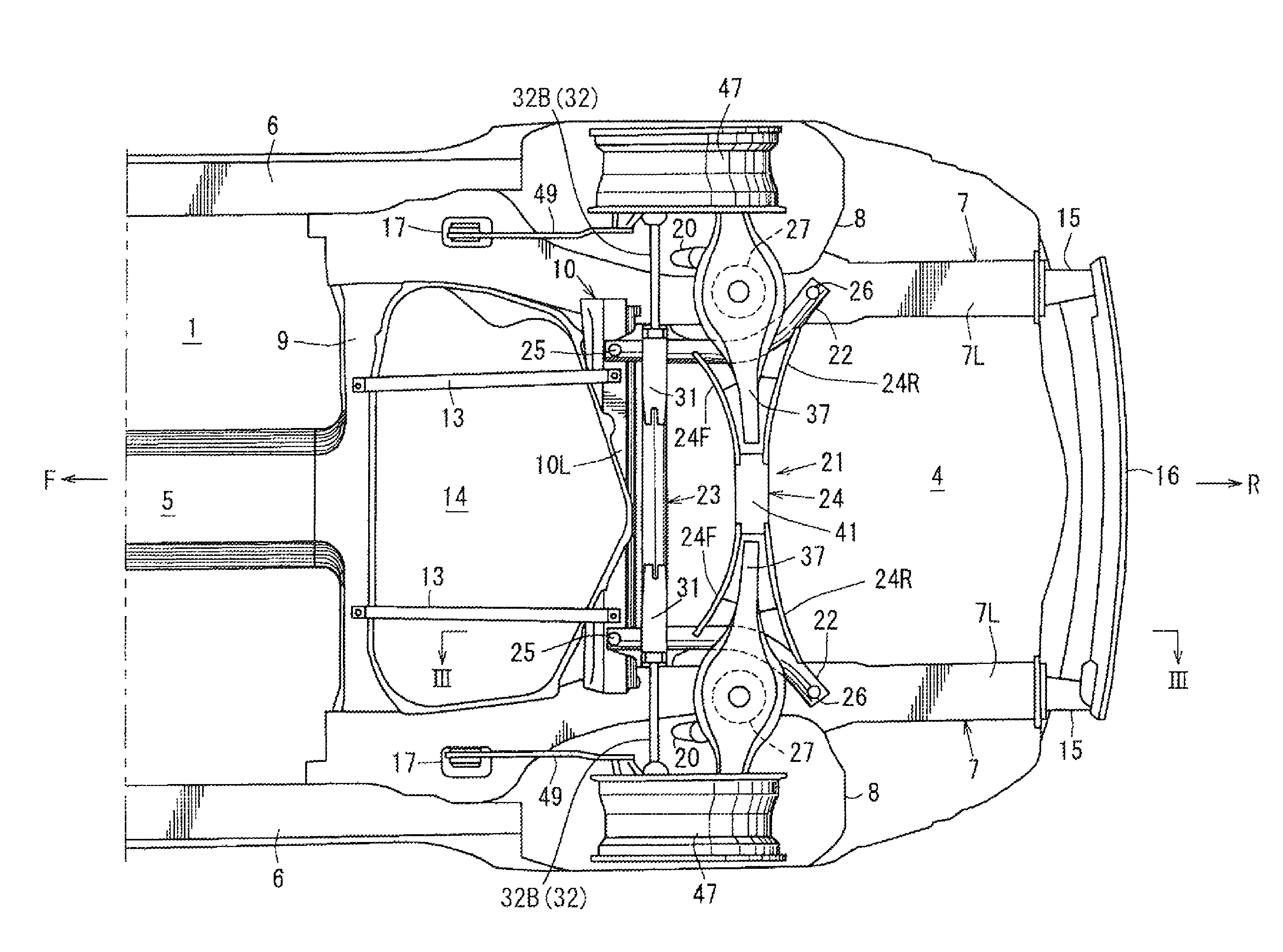 Automotive rear vehicle body structure