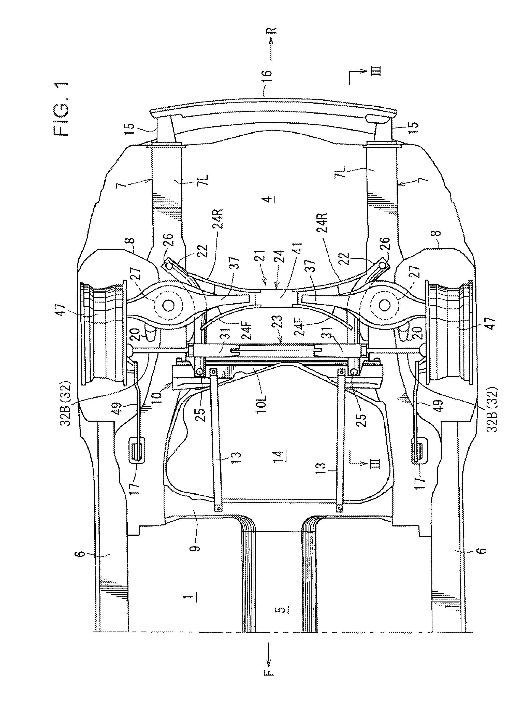 Automotive rear vehicle body structure